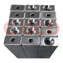 Rare Earth Neodymium Block Magnets with a Countersink